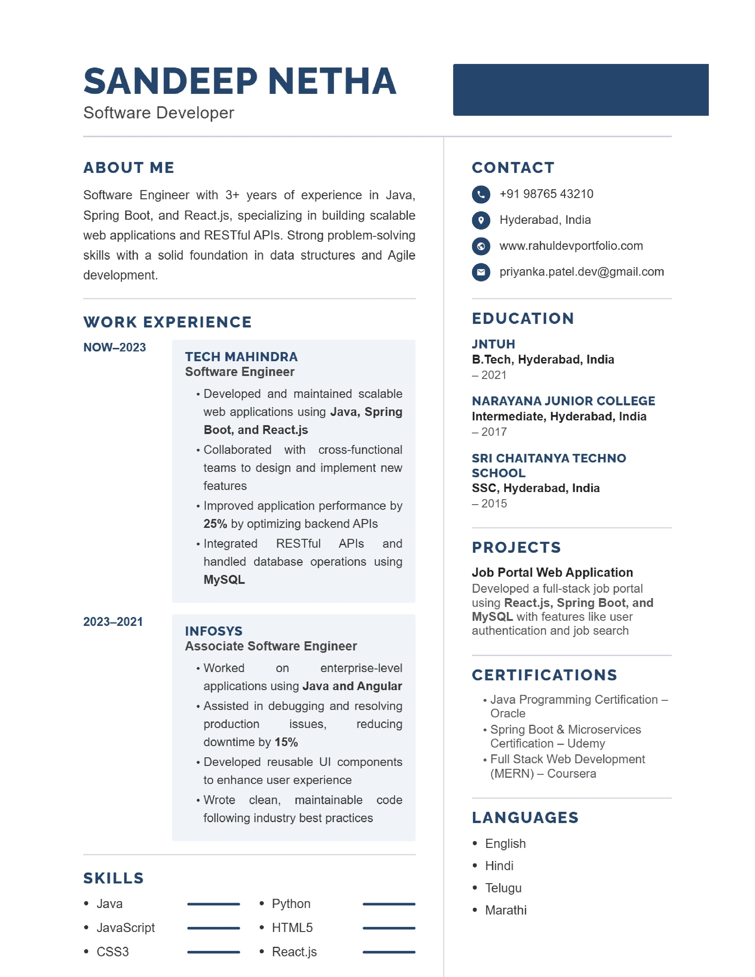 Resume Template 15