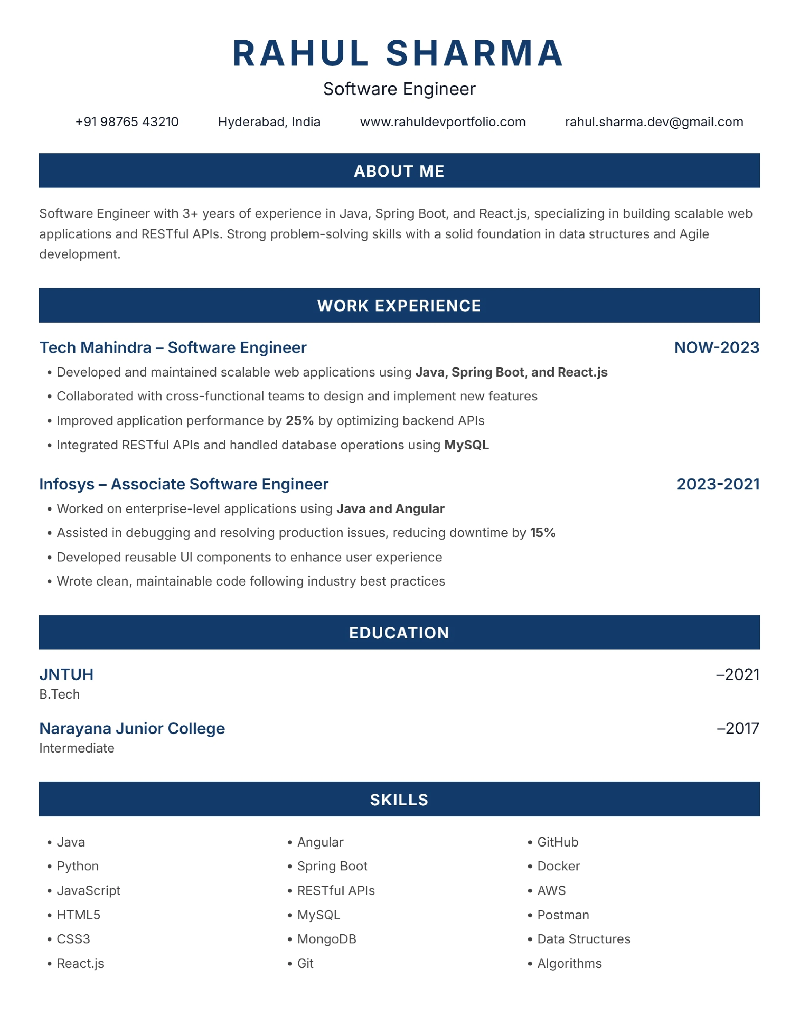 Resume Template 16